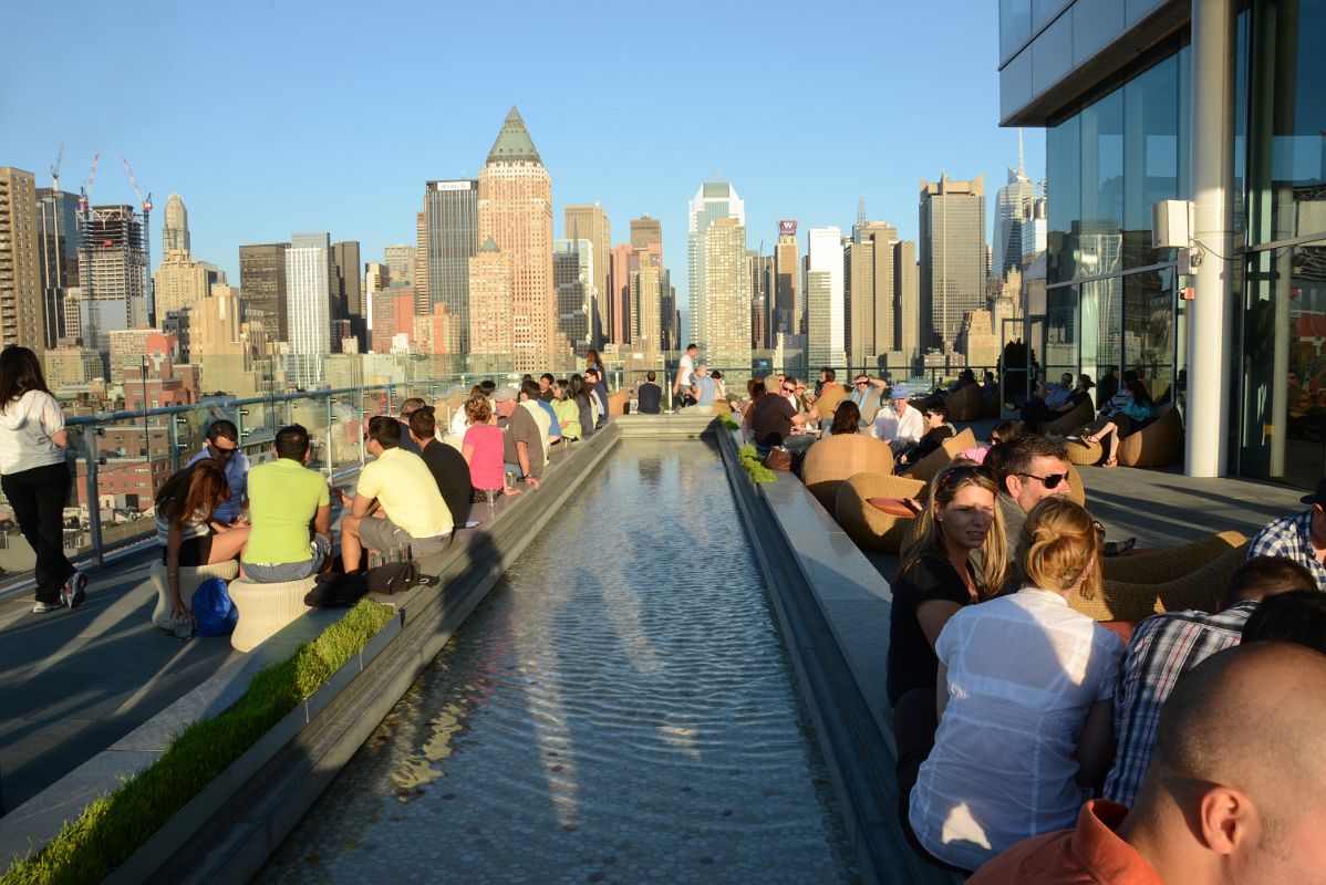 01 Ink48 Hotel Rooftop Bar With New York Manhattan Skyline Behind